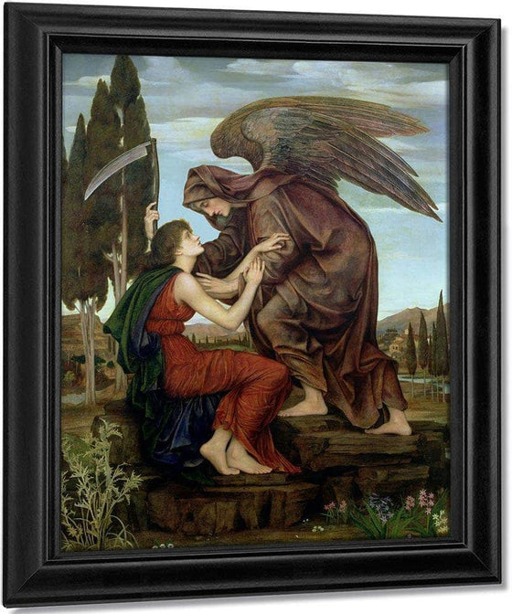 angel of death painting evelyn de morgan
