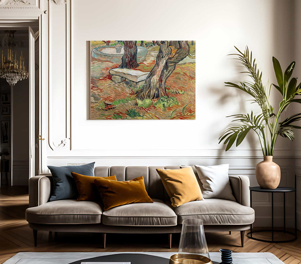 The Bench At Saint Remy By Vincent Va Print, Canvas Art, Framed Print ...