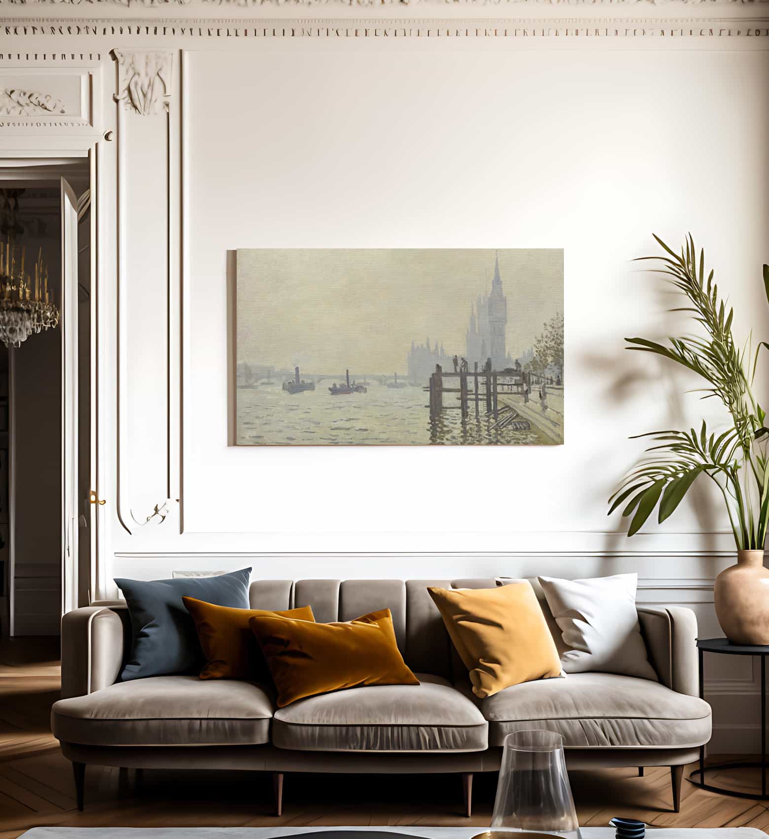 The Thames Below Westminster By Claud Print, Canvas Art, Framed Print ...