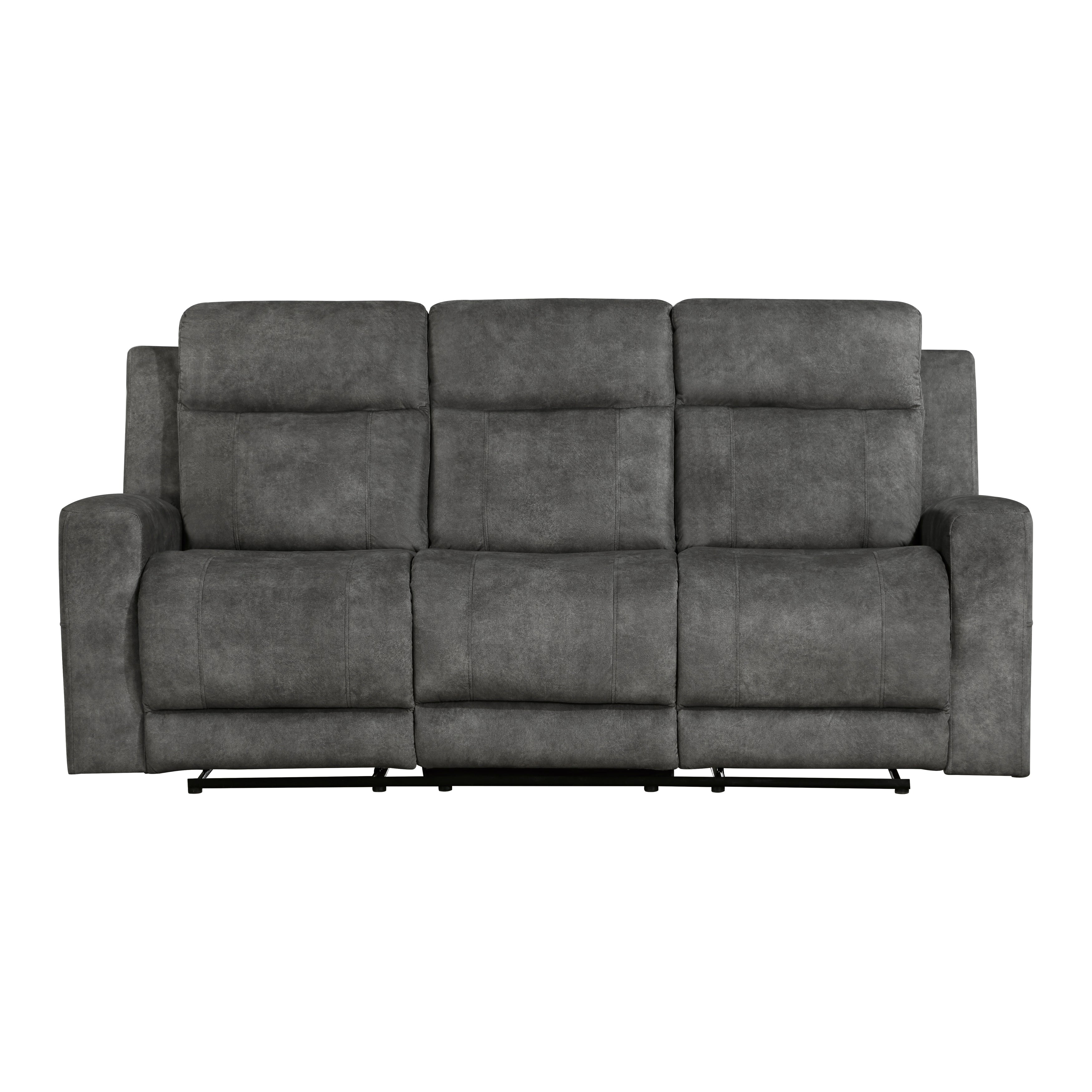 Muncie Brownish Gray Double Reclining Sofa