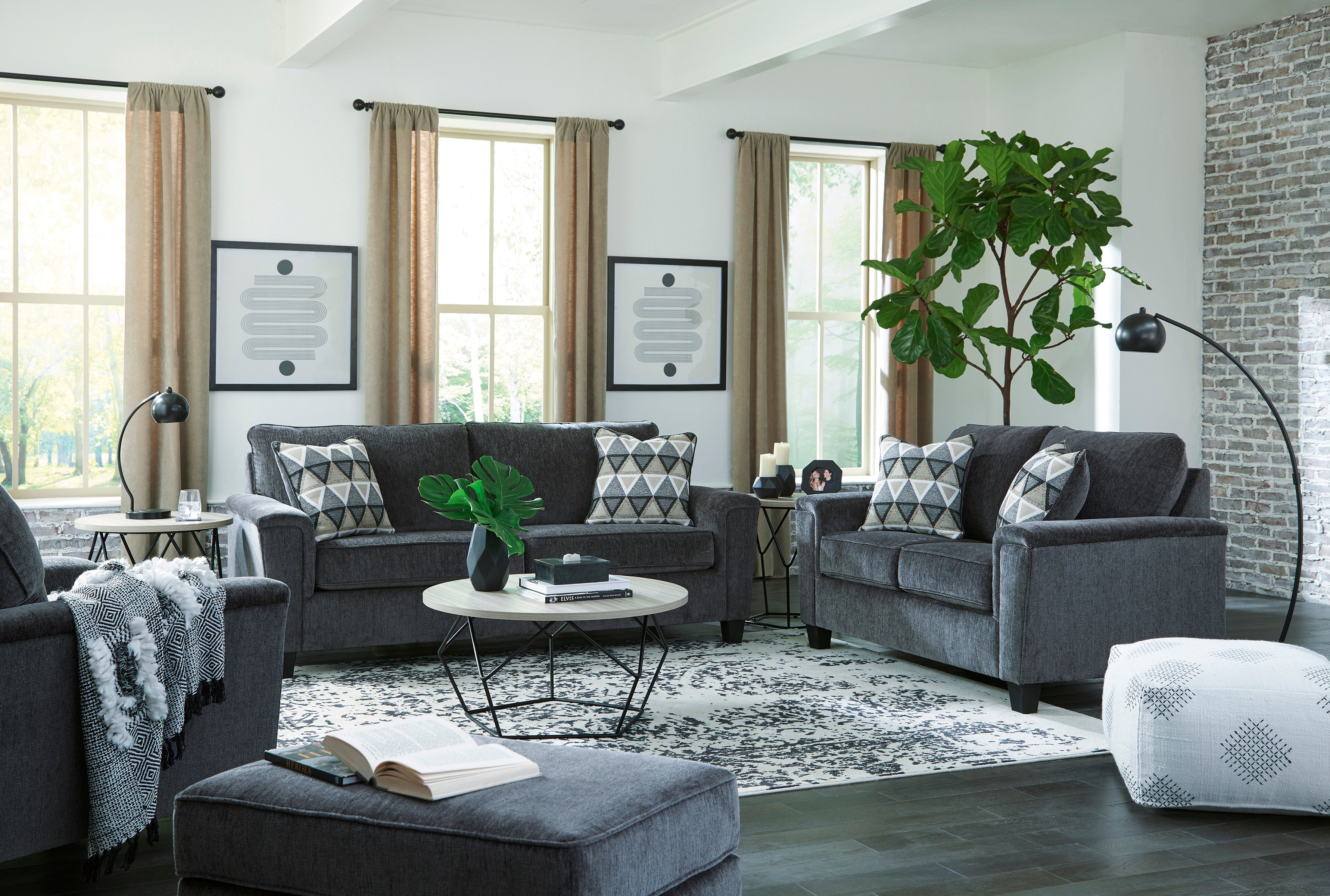 Abinger Smoke Living Room Set From Ashley Luna Furniture