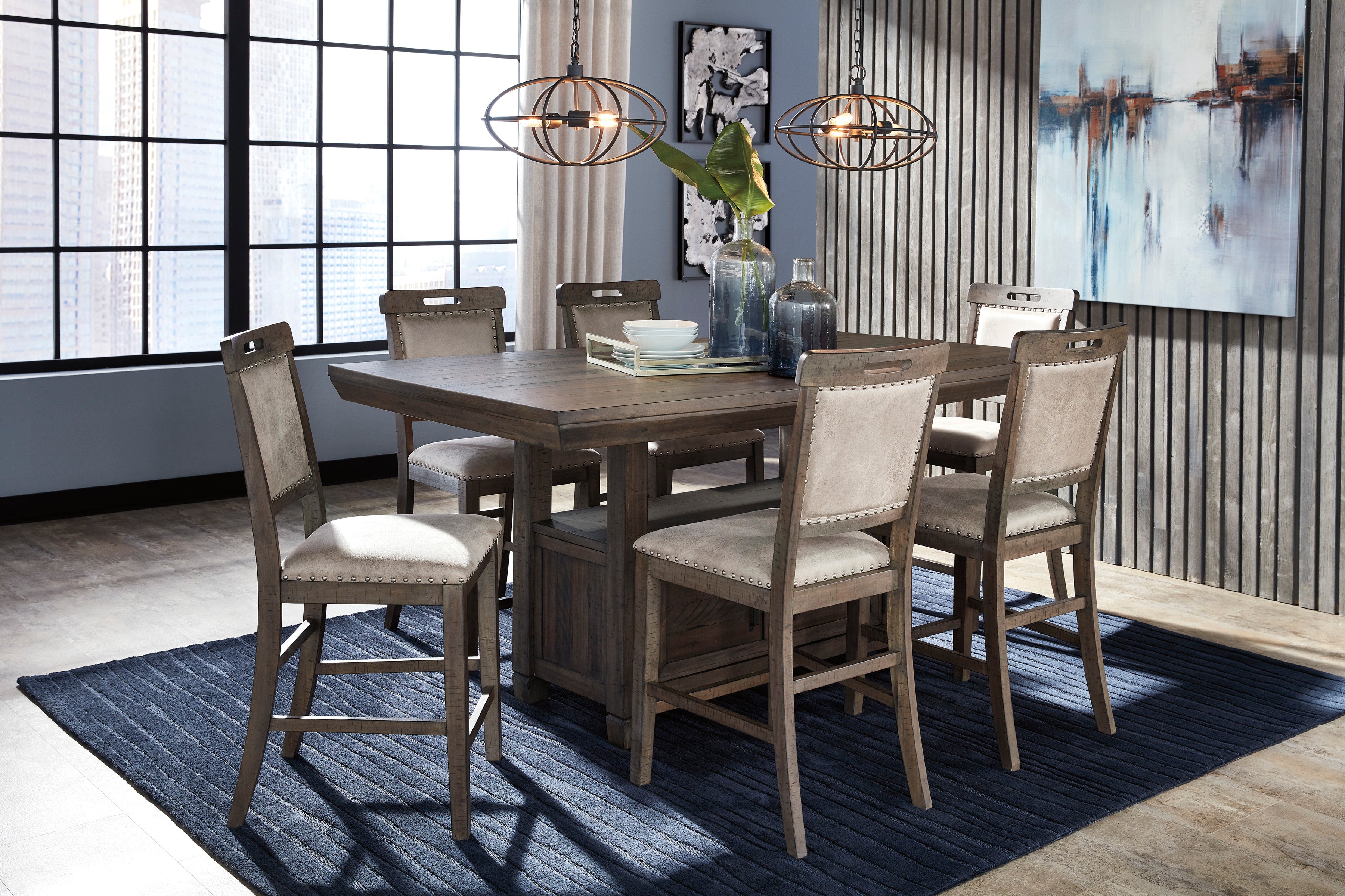 dining room set with wheels