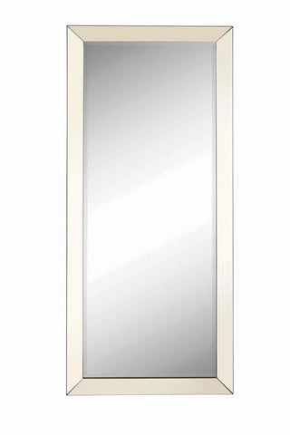 Abbyson Krista Floor Mirror - Silver