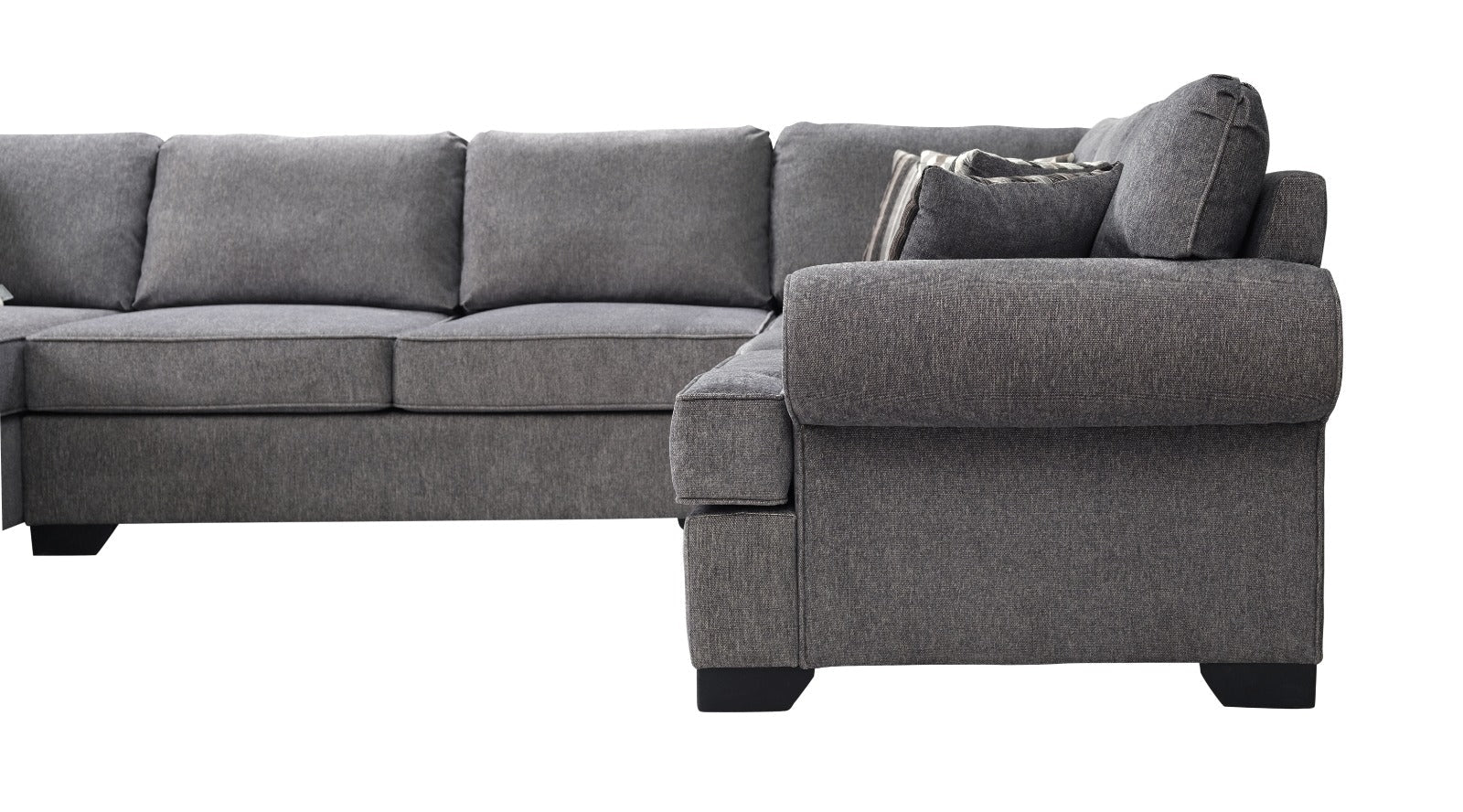 afgunst Netto ketting Millwood Pewter LAF Chaise Sectional from Nova Furniture – Luna Furniture