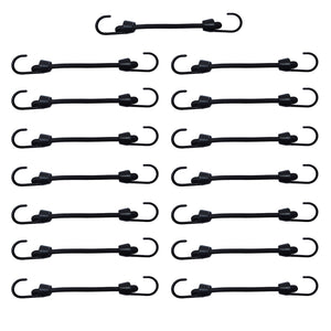 Small Bungee Cord with Hooks, 10 Piece one Package