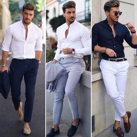 Shirts New Brand Fashion Men Luxury Stylish Striped Button Casual Dres ...