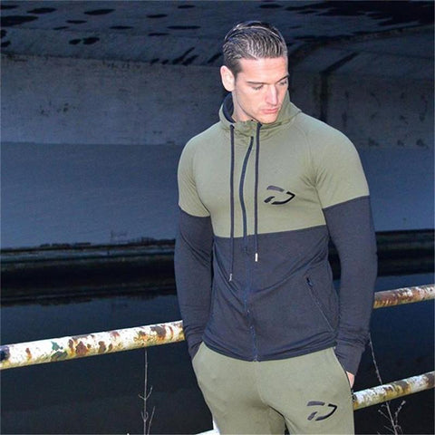 Hoodies Men Brand Male Long Sleeve Hoodie Splicing Sweatshirt Mens Sli ...