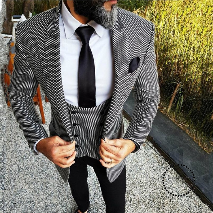 Custom Wedding Suits for Men Floral Slim Fit Groom Tuxedo British Men ...