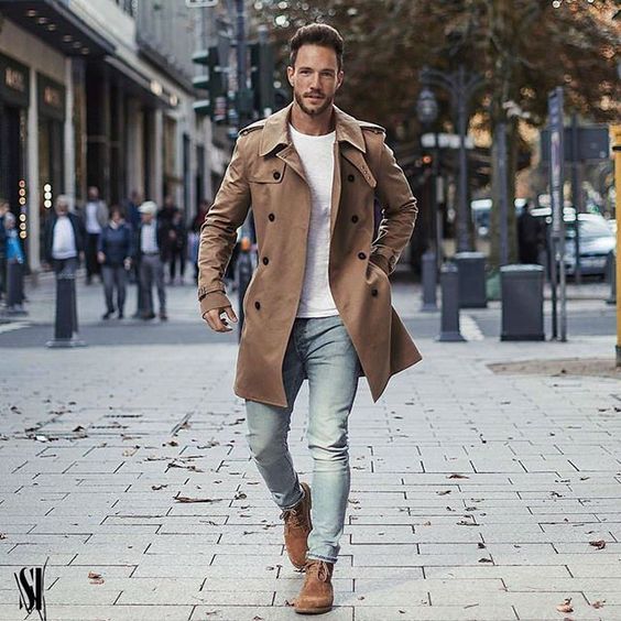 casual trench coat mens