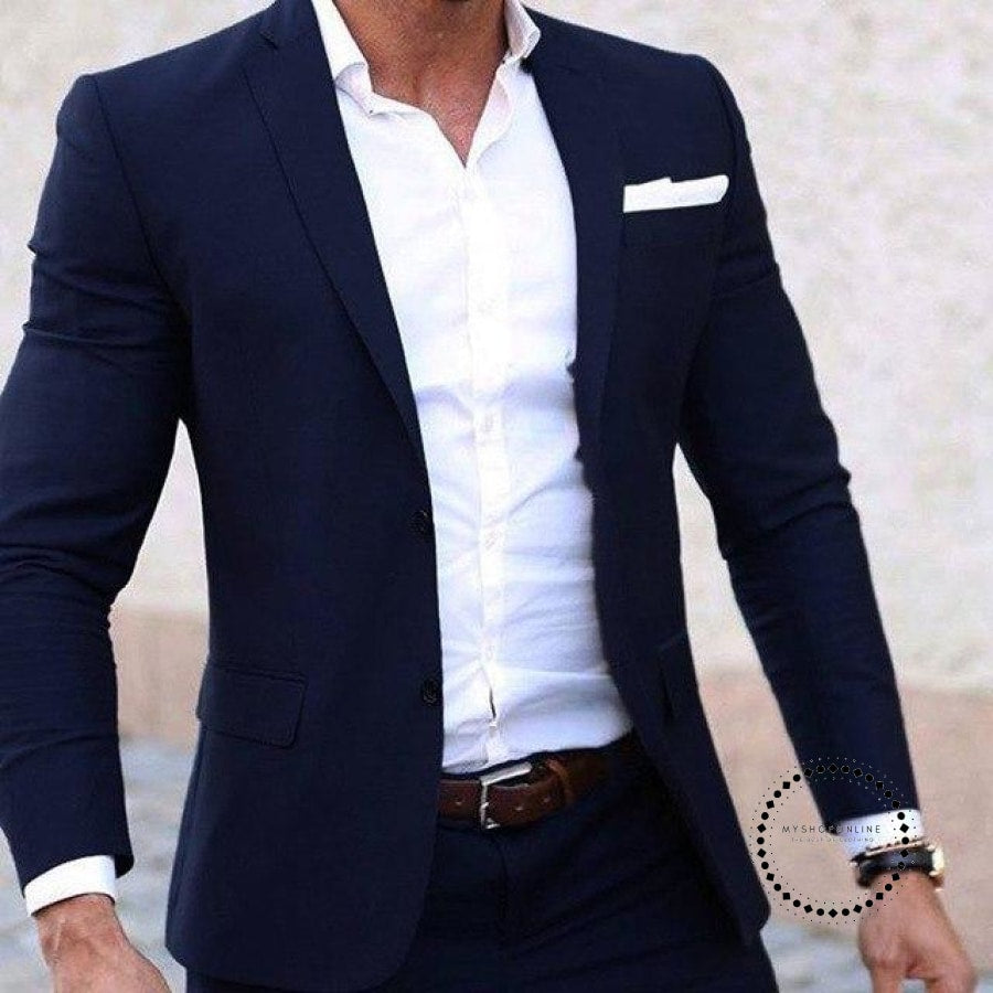 navy blue suits for mens