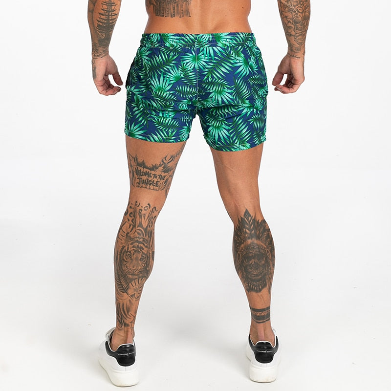 Mens Swim Trunks Mesh Lining Men Board Shorts with Pockets Swim Wear f ...