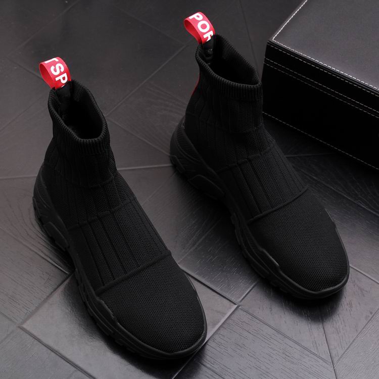 mens black sock shoes