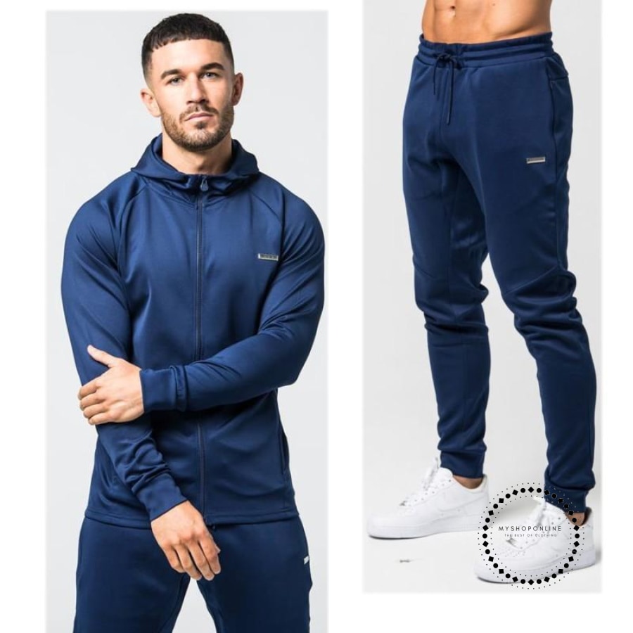 sporting suit men warm hooded tracksuit track polo men's sweat suits s ...