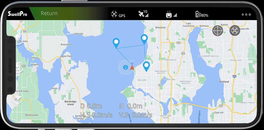 Waterproof Drone Phone App