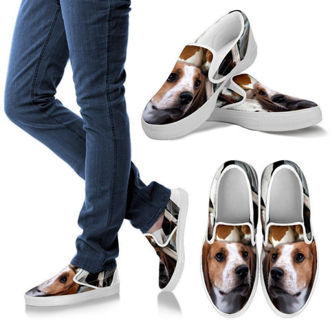 Treeing Walker Coonhound Print Slip Ons For Women- Express Shipping
