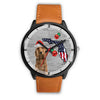 Cocker Spaniel On Christmas Florida Wrist Watch-Free Shipping