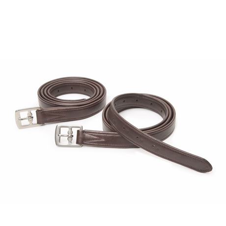 VRTACK Stirrup Leathers Non Stretch Softy Leather with Flat Buckle