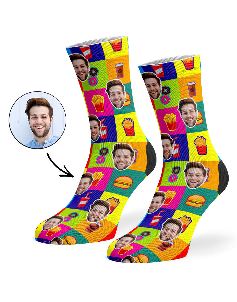 Personalised McEmoji Socks - Unique McDonald's Socks – Super Socks