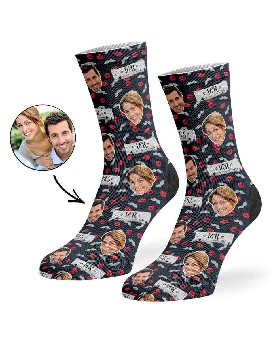 Mr & Mrs Signs Socks - Personalised Wedding Socks – Super Socks