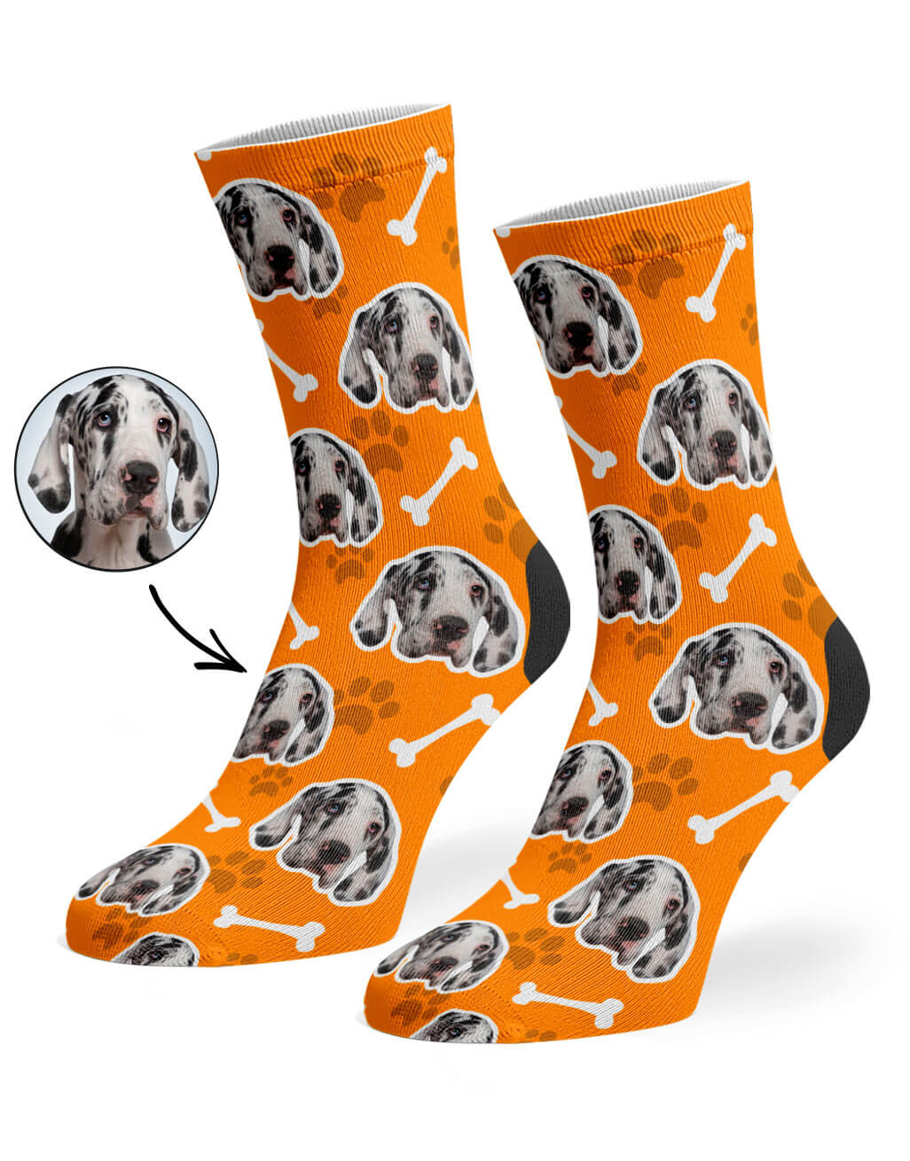 Custom Printed Dog Socks Personalised Dog Socks Super Socks