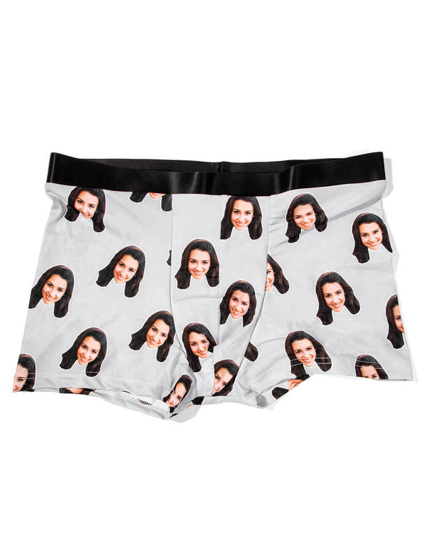 Personalized Face Underwear This Belongs To Me Navy Face Boxers Custom