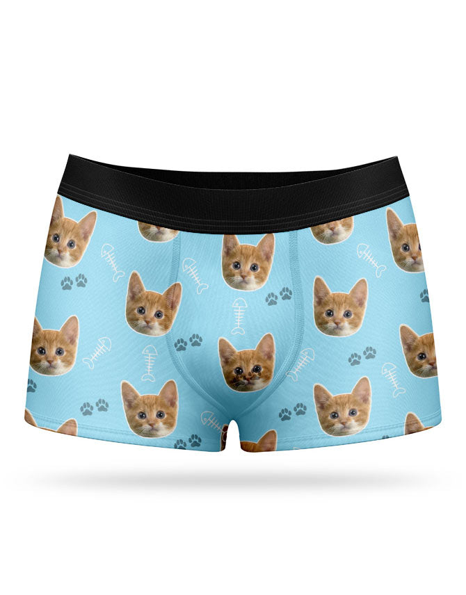 Your Cat on Boxers - Personilsed Cat Boxer Shorts – Super Socks