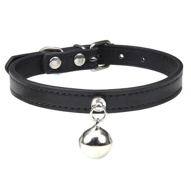 black cat collar with bell