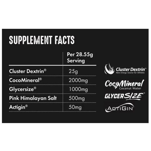 Conteh Carb Drive Ingredients Label