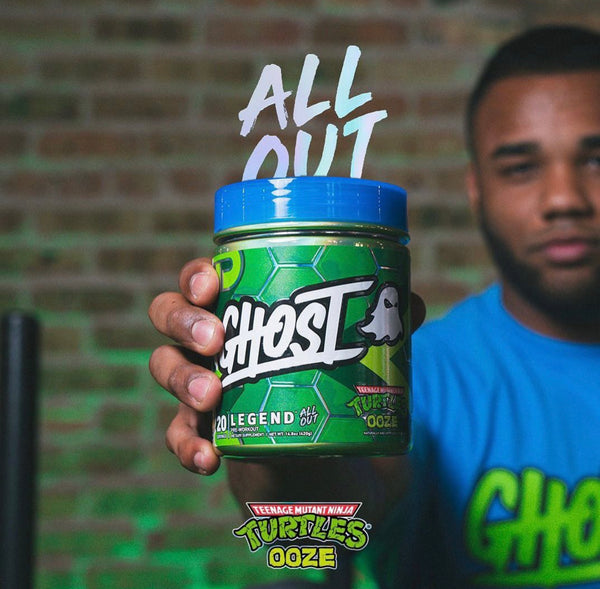 GHOST Pre-Workout Energy Powder Legend All Out Warheads Sour Green