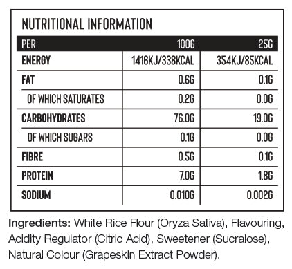 naughty by cream of the crop nutritional information
