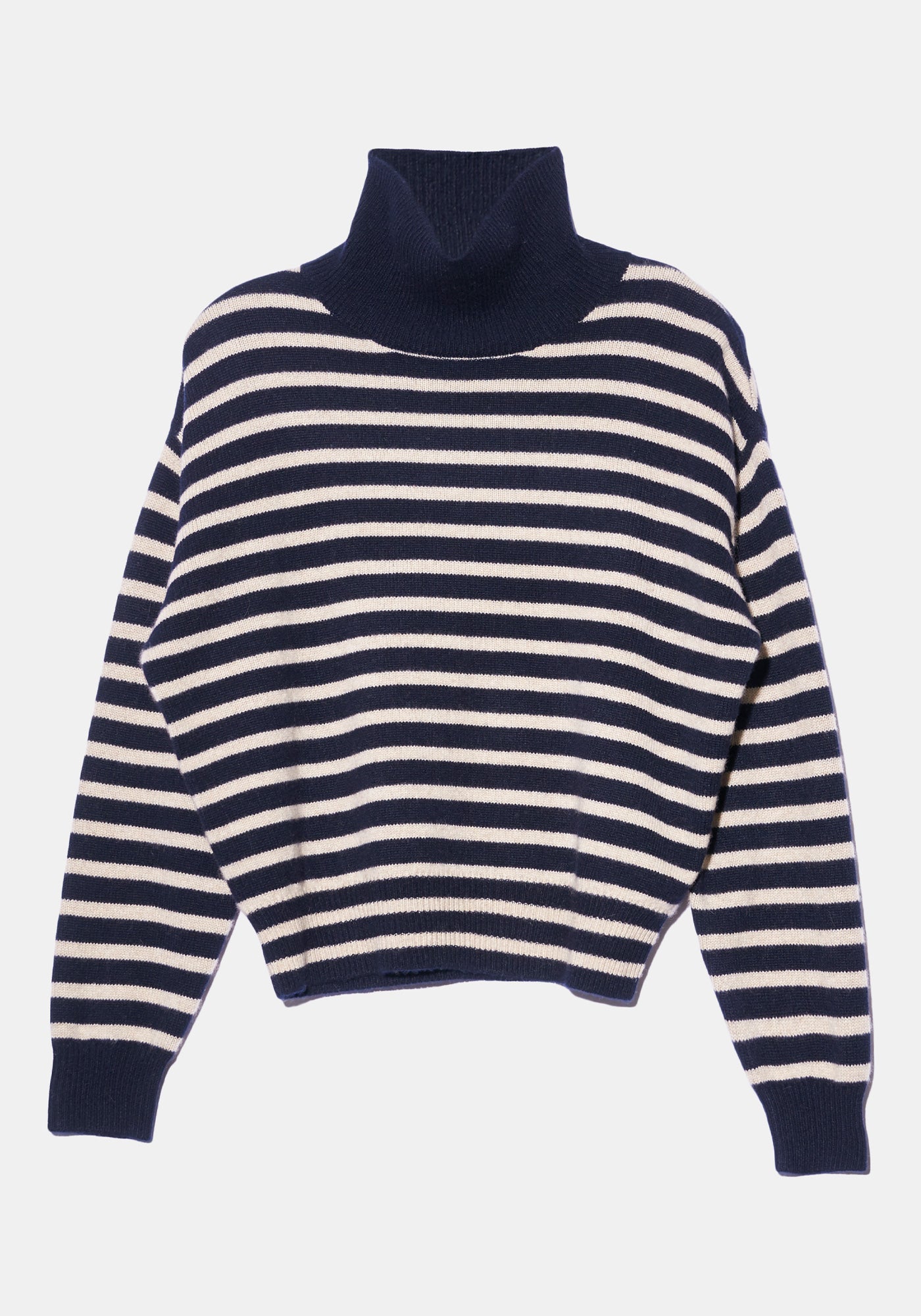 Emerie Stripe Turtleneck Sweater