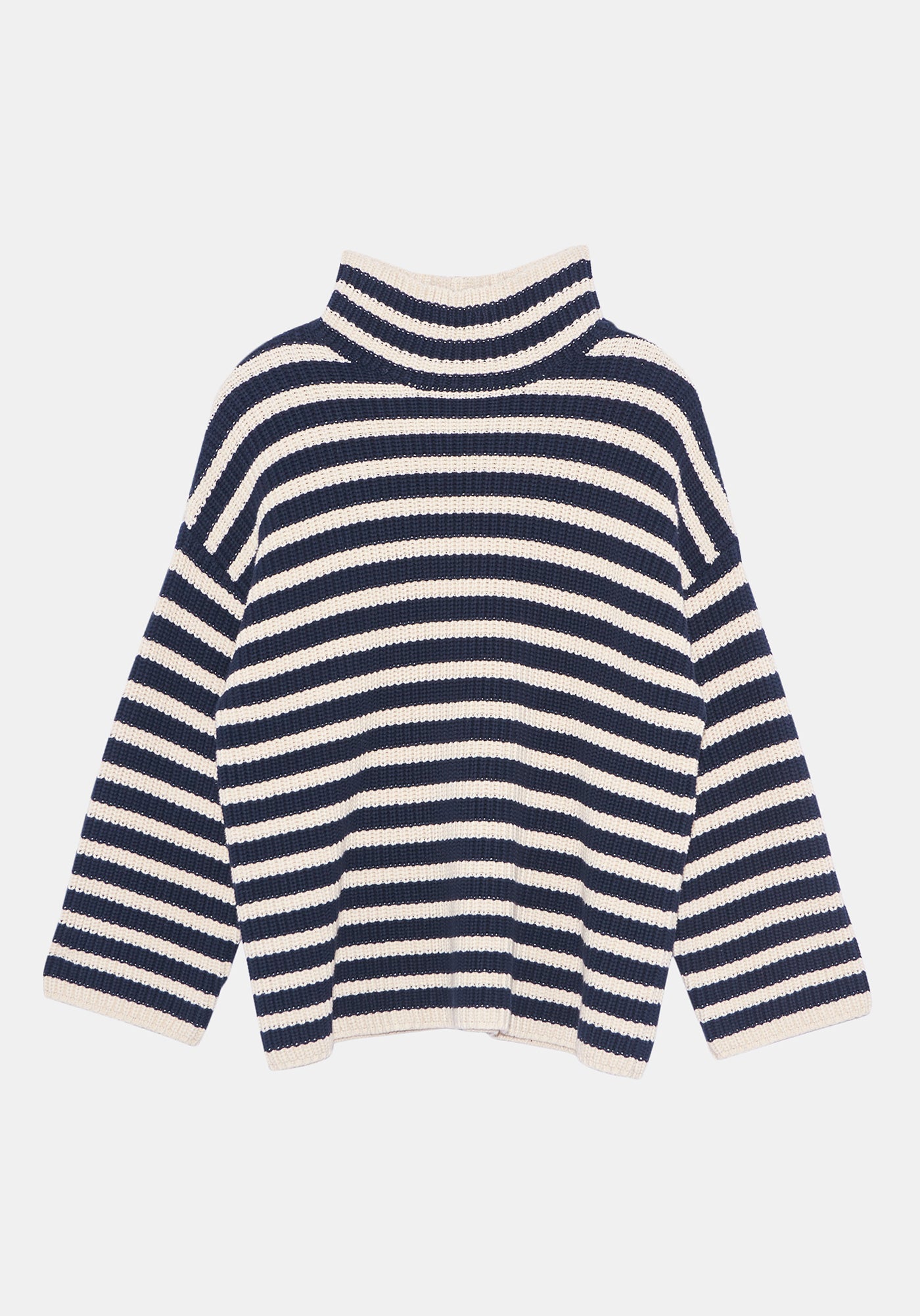Olyvia Stripe Turtleneck Sweater