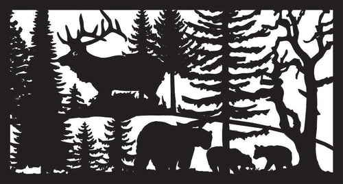 30 X 48 Three Bears Elk