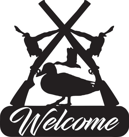 Duck Hunter Welcome Sign