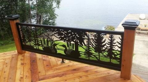 AJD Metal Designs Premium Quality Home Decor Balcony and Staircase panel Easy Fit Border design