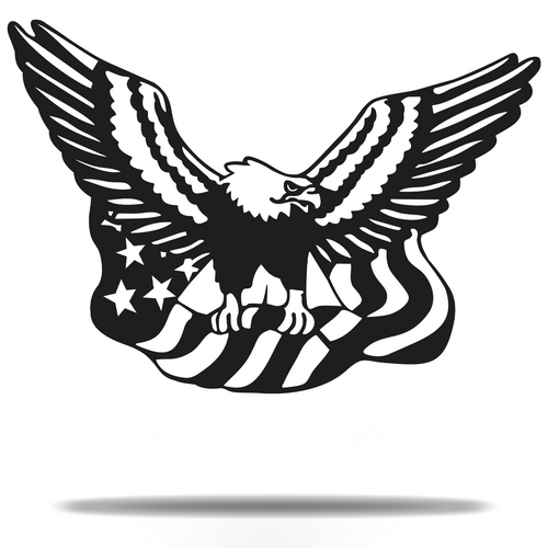 american eagle clip art black and white