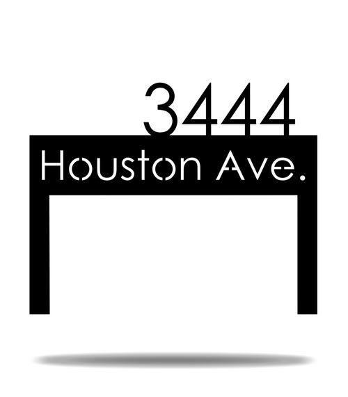 Modern Address Sign