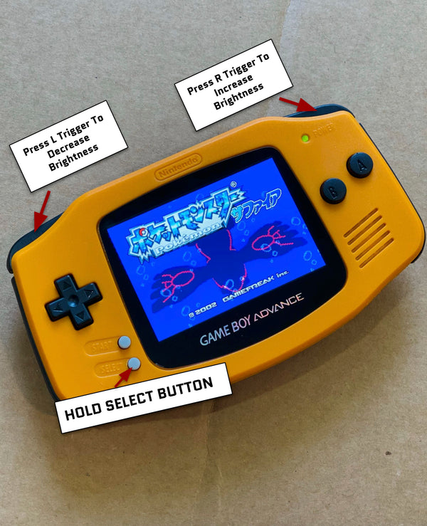 Mail in Modification Gameboy Advance SP IPS V2 Screen Mod With 