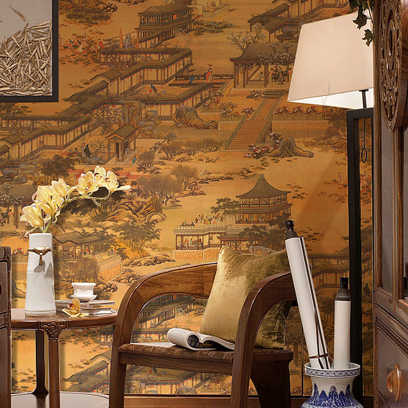 Chinoiserie Wallpaper Chinese Classic Painting Wallcovering | BVM Home