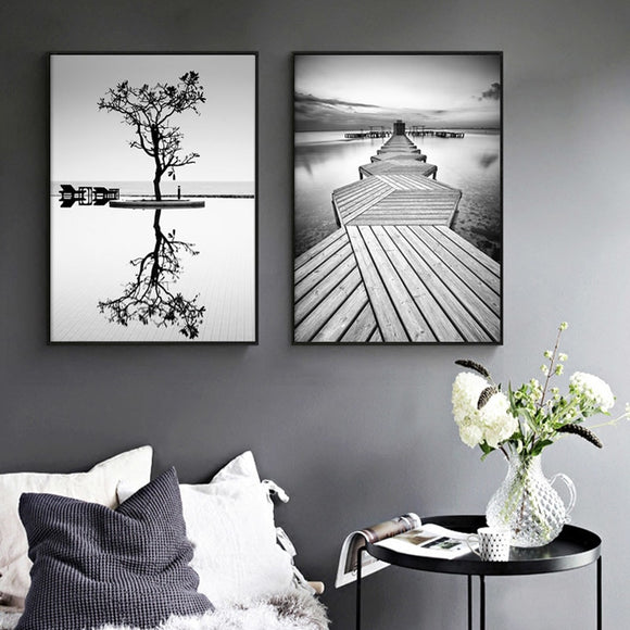 black and white wall posters