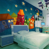 Custom 3D Mural Wallpaper Cartoon Castle Children's Room | BVM Home