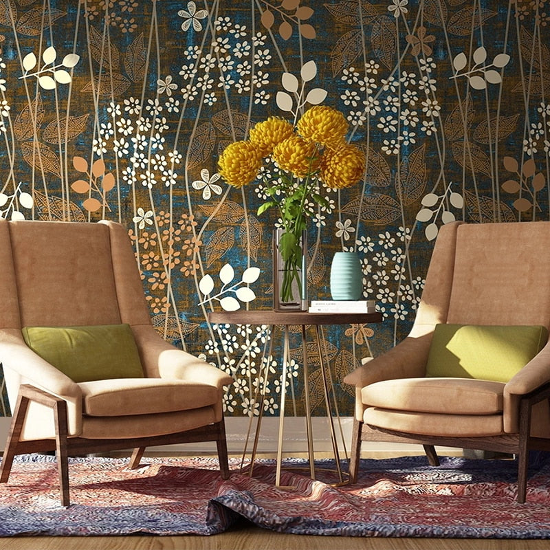 Custom Wallpaper Mural Plant Floral Wallcovering Wall Decor | BVM Home