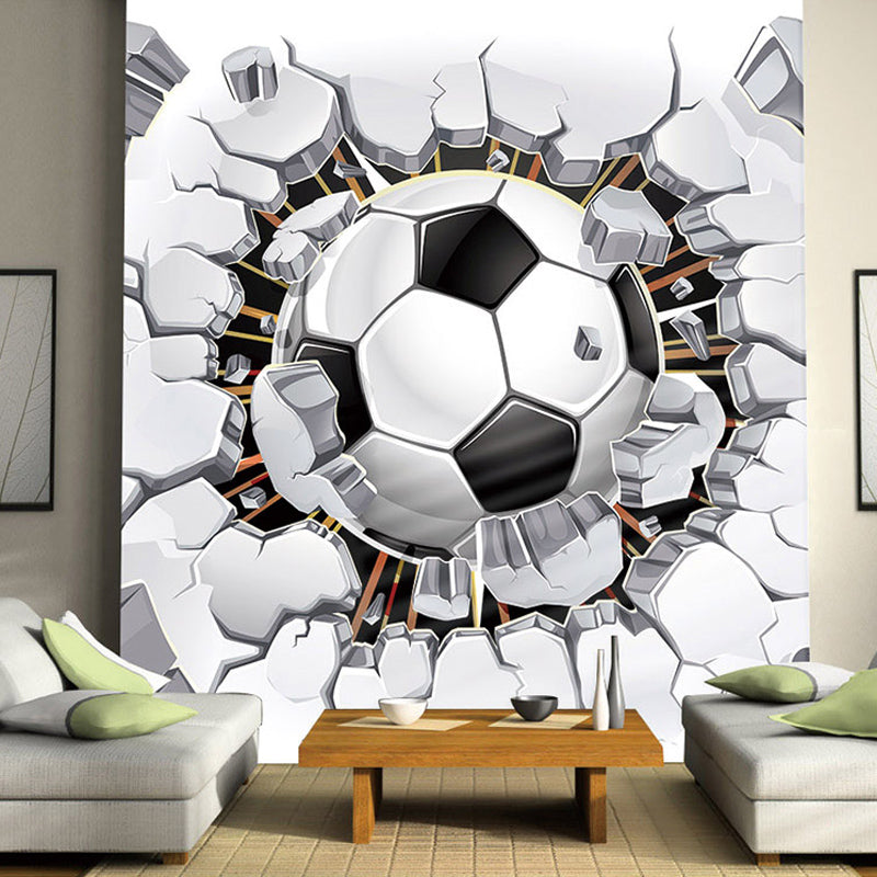 Custom Wall Mural Wallpaper 3D Soccer Sport Creative Art | BVM Home