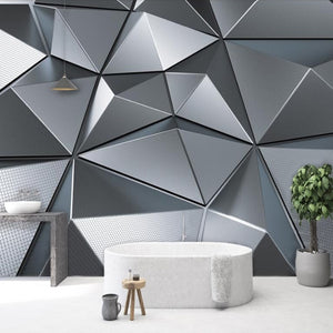 Custom Wallpaper Mural 3D Abstract Geometric Pattern | BVM Home