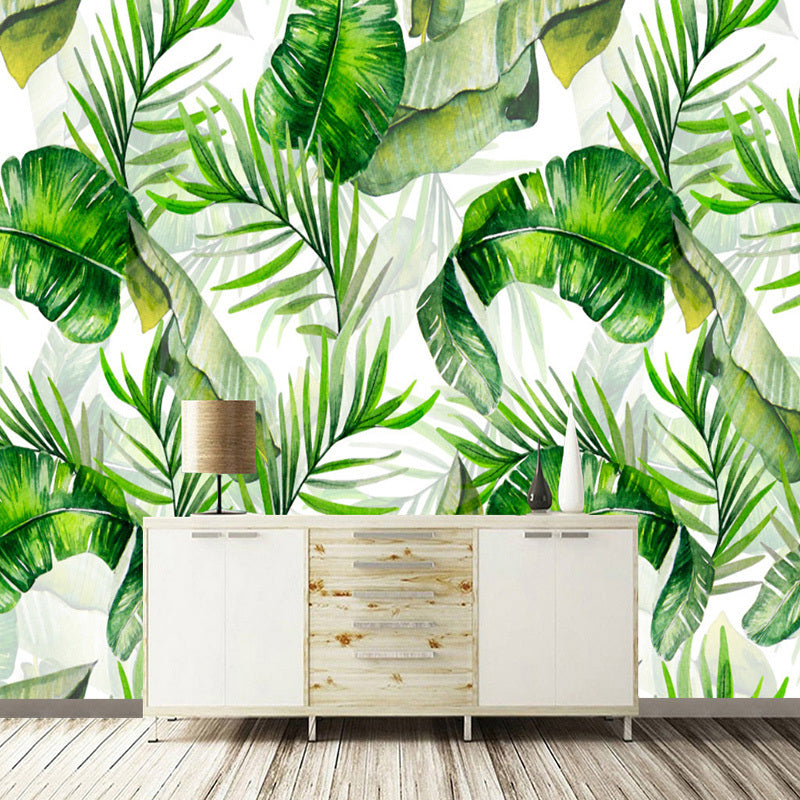 Custom Wallpaper Mural Banana Leaves Rainforest Plants