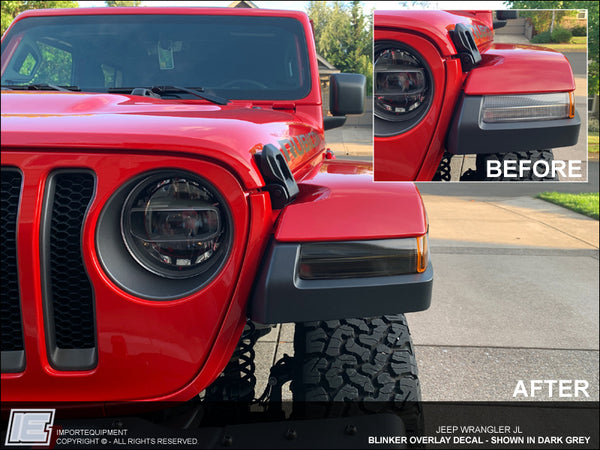 Blinker Overlay Decal - Jeep Wrangler JL 2018 2019 + – IMPORTequipment