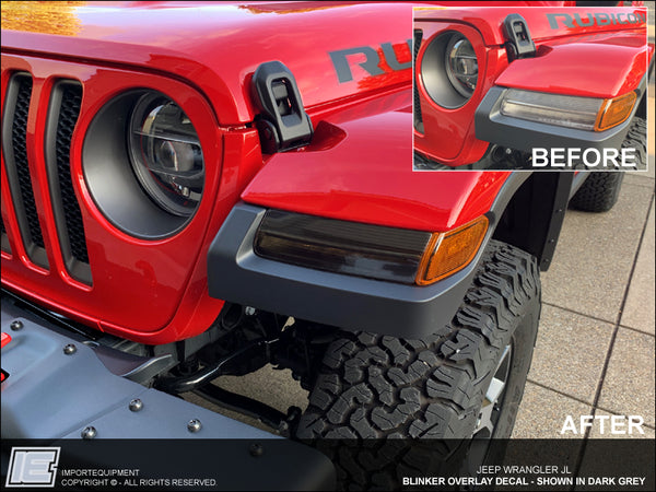 Blinker Overlay Decal - Jeep Wrangler JL 2018 2019 + – IMPORTequipment