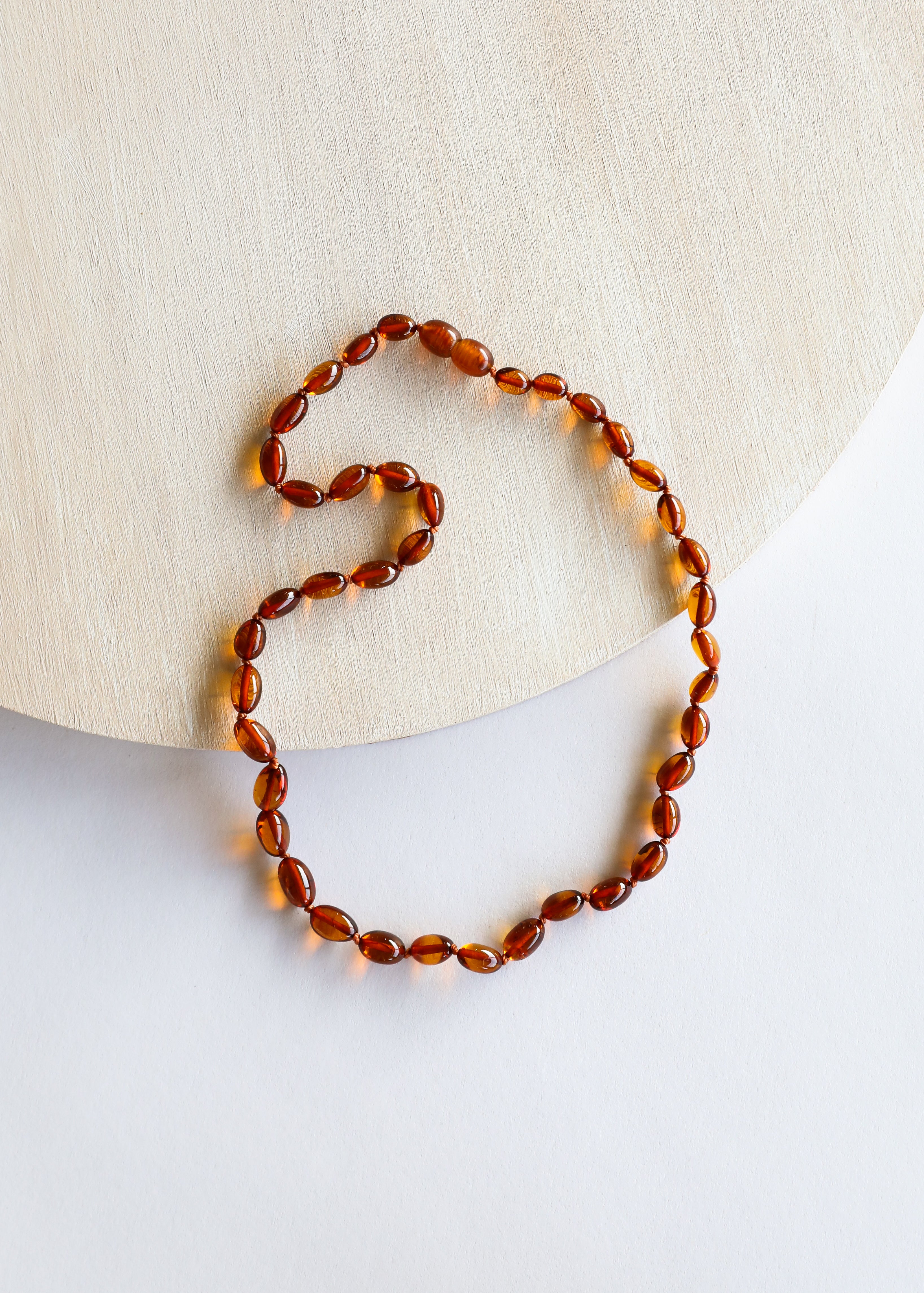 Genuine Baltic Amber Necklace - Amber Jewelry for women pressed – Lithuania- Amber