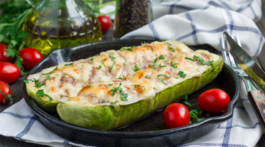 Grilled Stuffed Zucchini