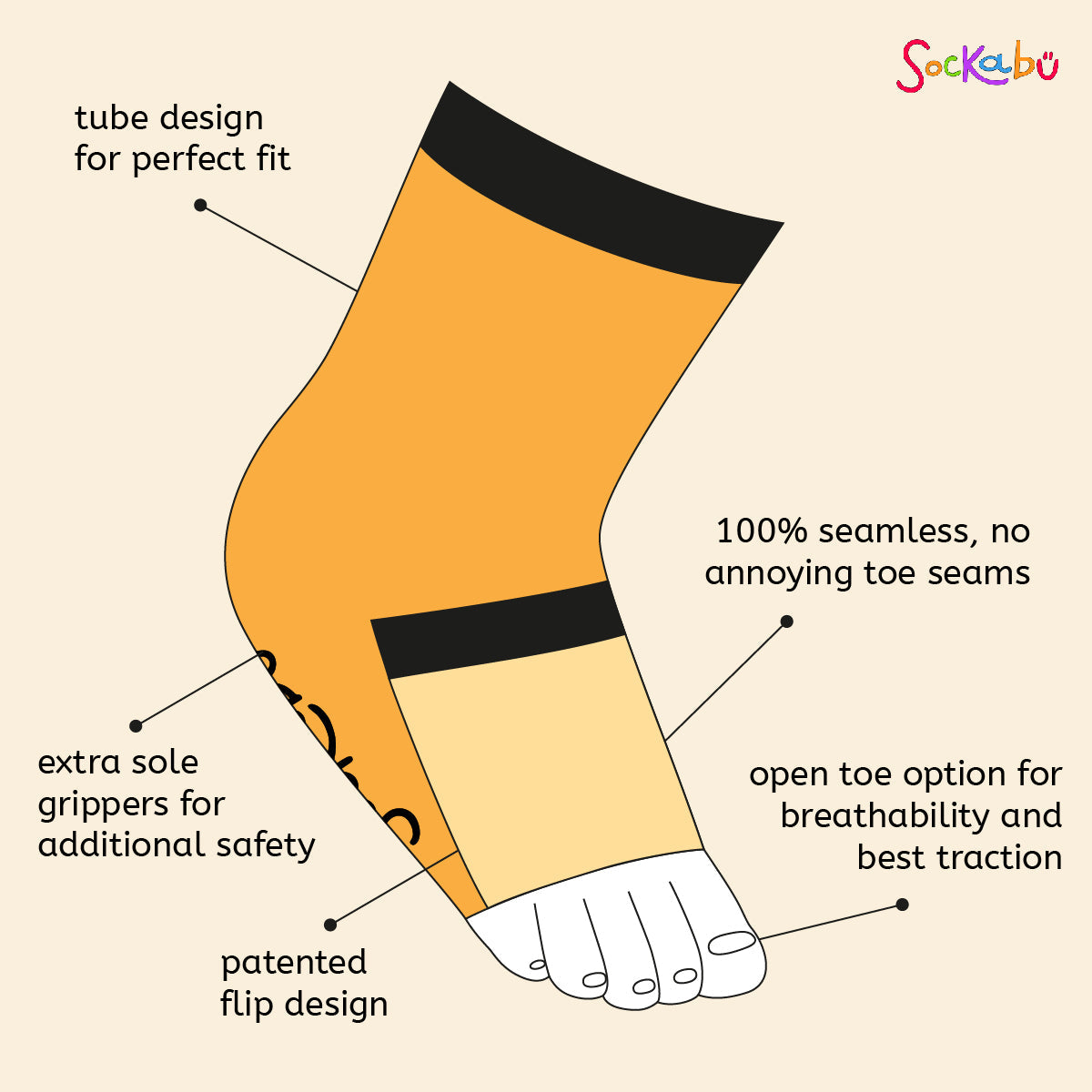 Toddler Toeless Multipe Color Socks